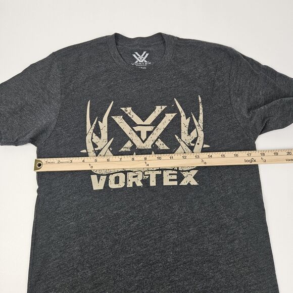 Vortex Optics T-Shirt Men's Small Gray Heather Short Sleeve Crew Neck Graphic - Picture 7 of 7